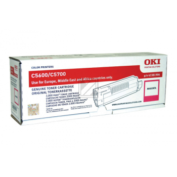 43381906 / magenta / original OKI Toner magenta / 43381906 / 2000 S.