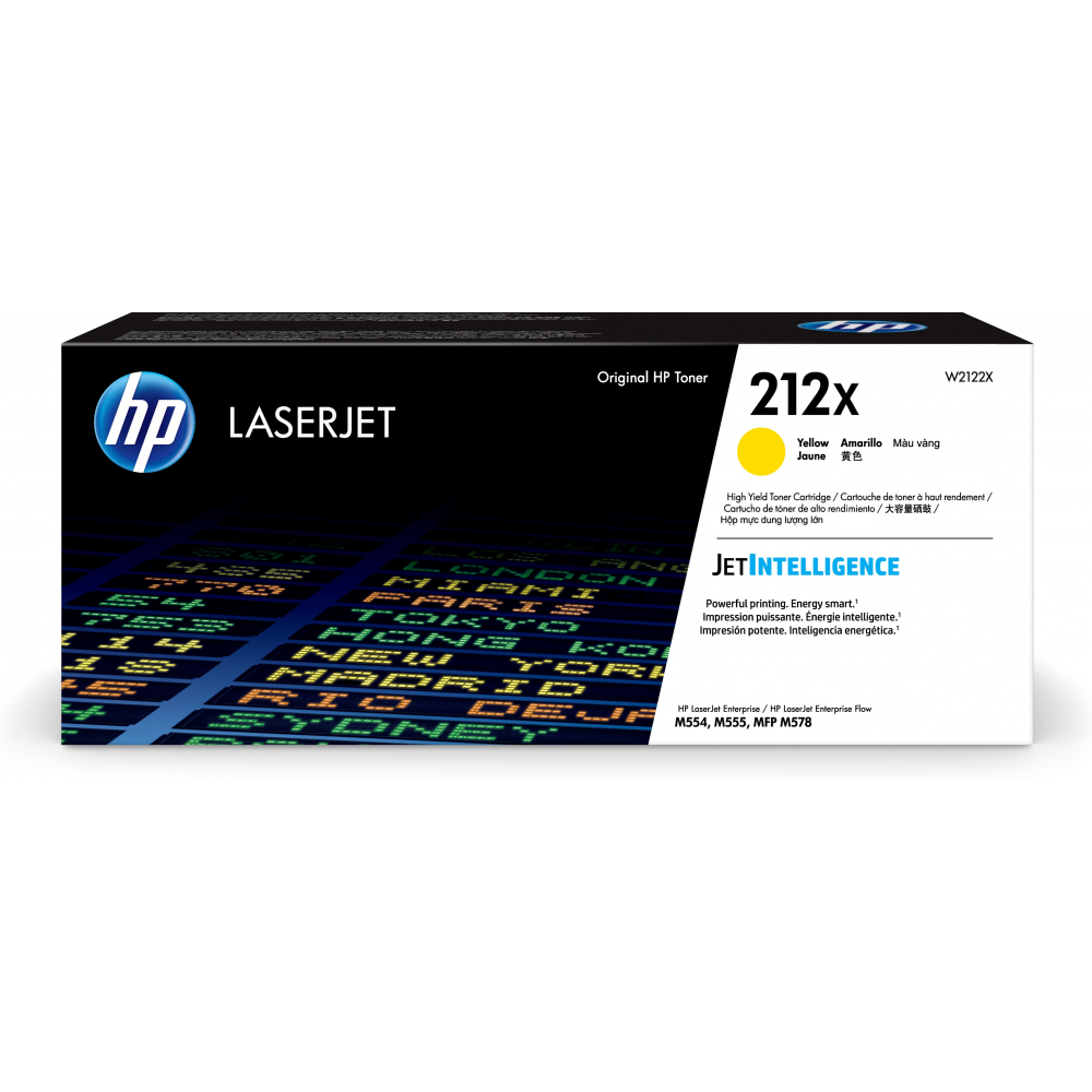 W2122X HP CLJ M554 TONER YEL HC / W2122X