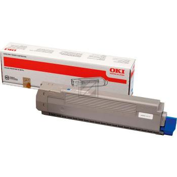 44643003 // Cyan // original // Toner f. Oki C801 / 44643003 / 7.300 Seiten