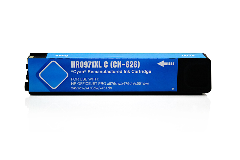 Refill Tinte Cyan für HP / CN626AE / 110ml / 6.600 Seiten