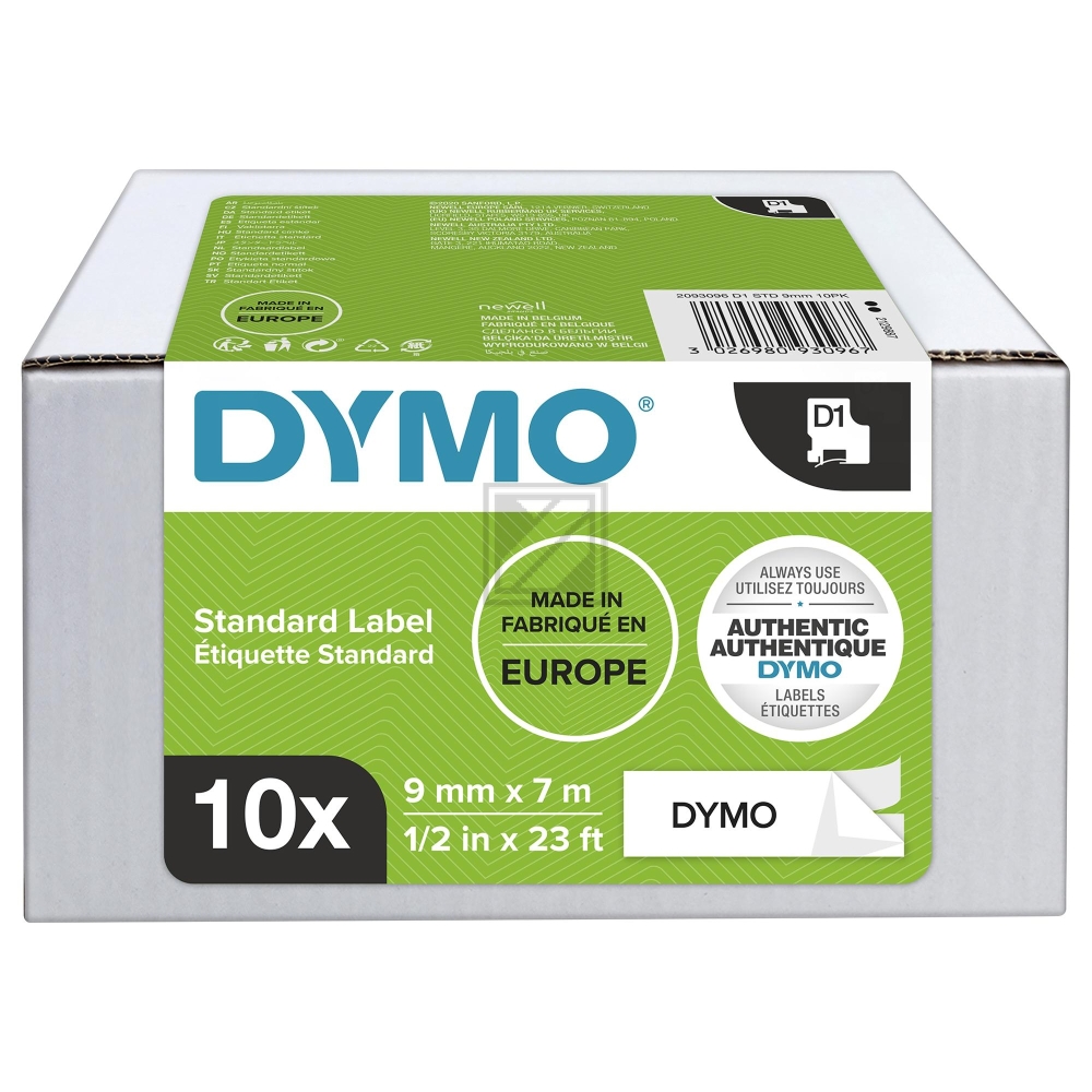 2093096 / schwarz / original DYMO DirectLabelEtiketten / 2093096