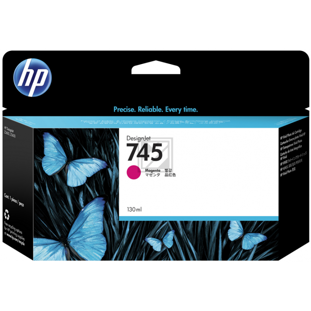 F9J95A // 745 / magenta / original HP Tintenpatrone magenta / F9J95A / 130.00 ml