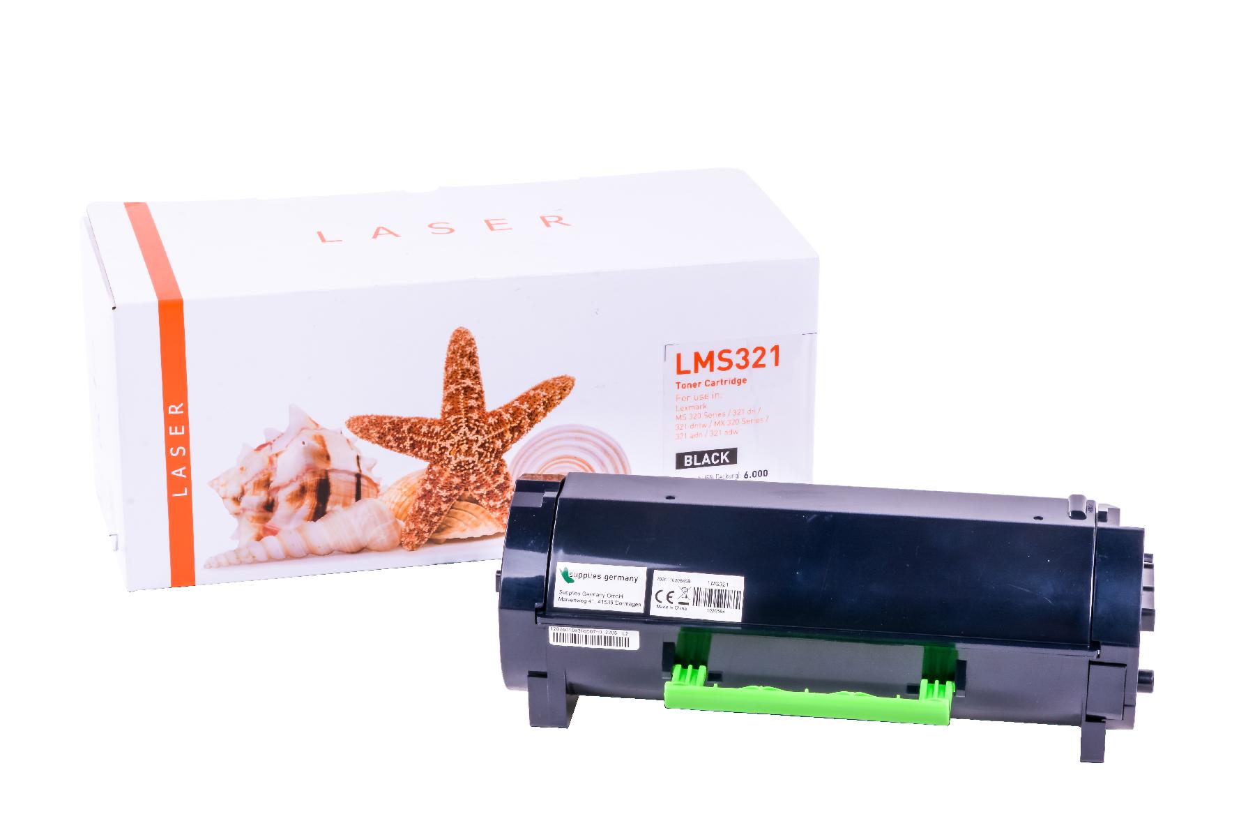 Alternativ Toner Black für Lexmark / 56F2000 / 6.000 Seiten