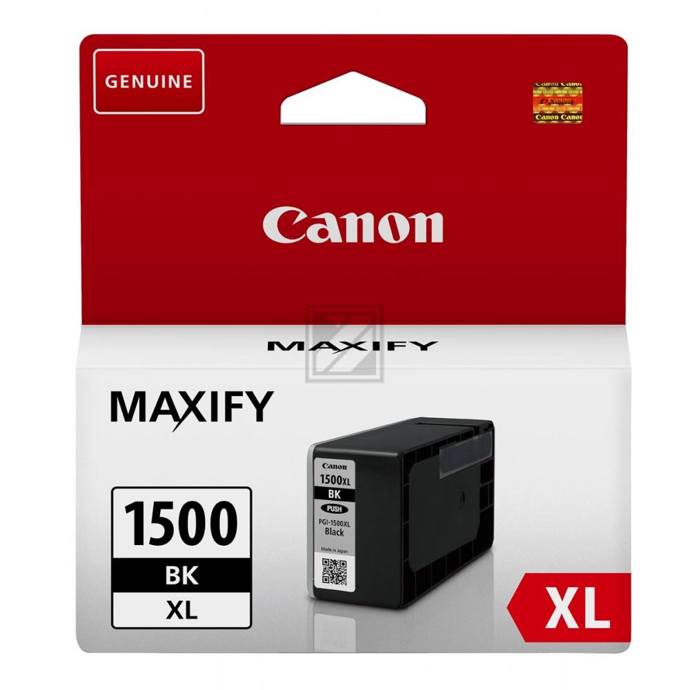 9182B001 // PGI1500XLBK / schwarz / original CANON Tintenpatrone schwarz / 9182B001 / 1200 S. / 34.70 ml