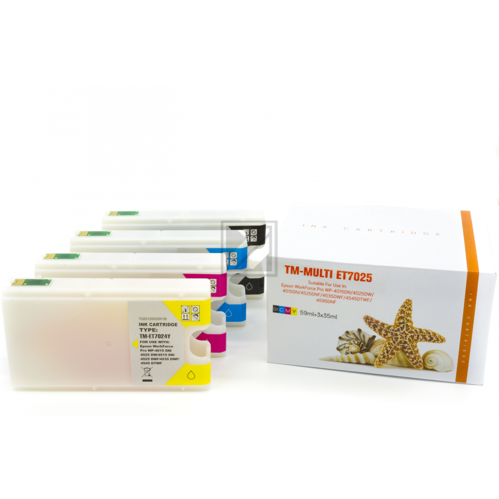 Alternativ Tinte für Epson / C13T702 / BK59ml / C,M,Y35ml (PATENT SAFE)
