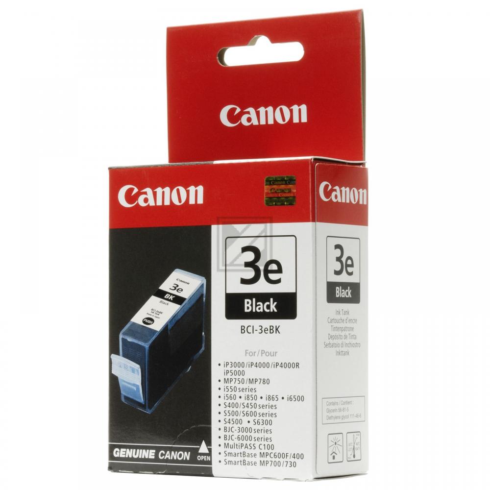 4479A002 // BCI3EBK / schwarz / original CANON Tintenpatrone schwarz / 4479A002 / 500 S. / 27.00 ml