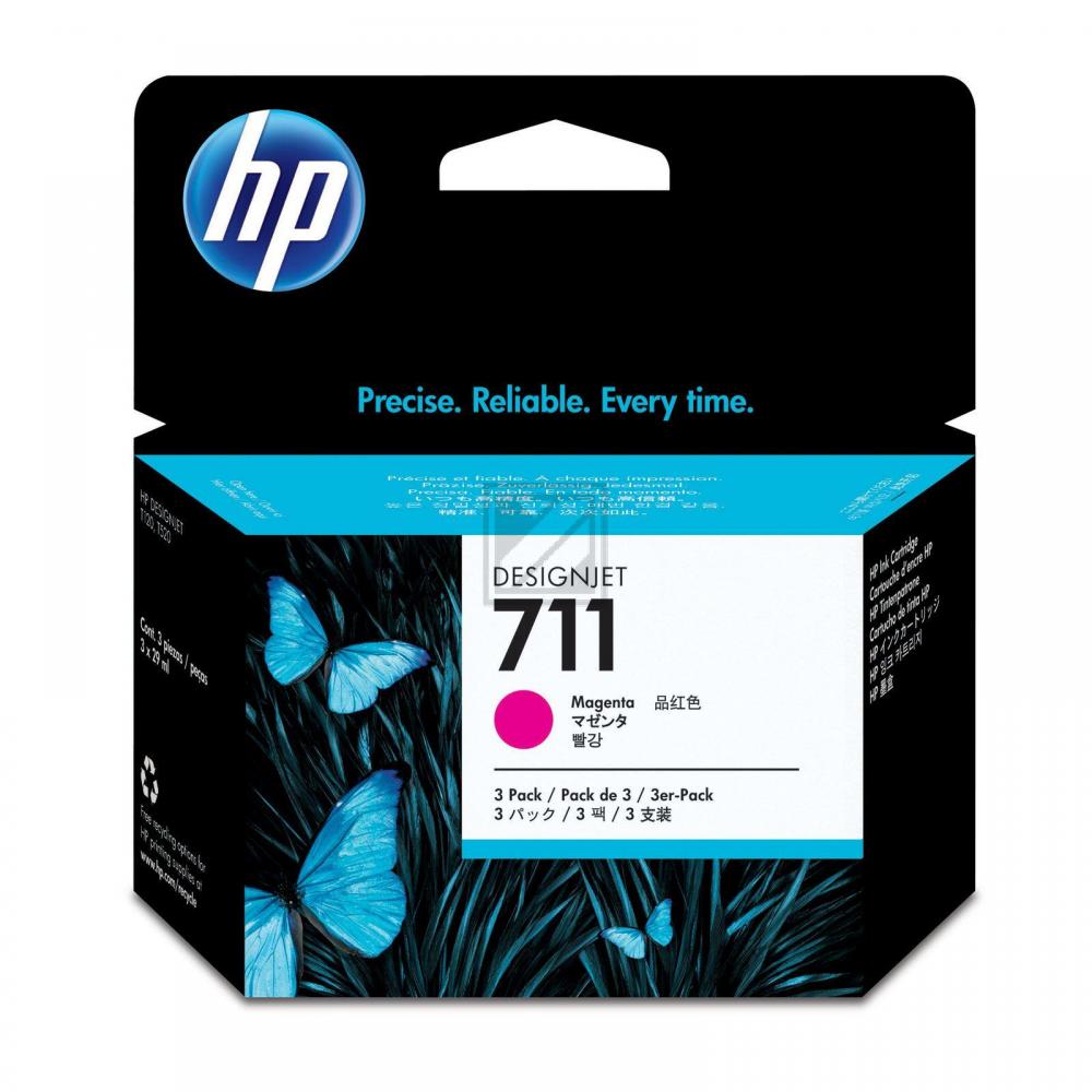CZ135A // 711 / magenta / original HP Tintenpatrone magenta / CZ135A / 29.00 ml