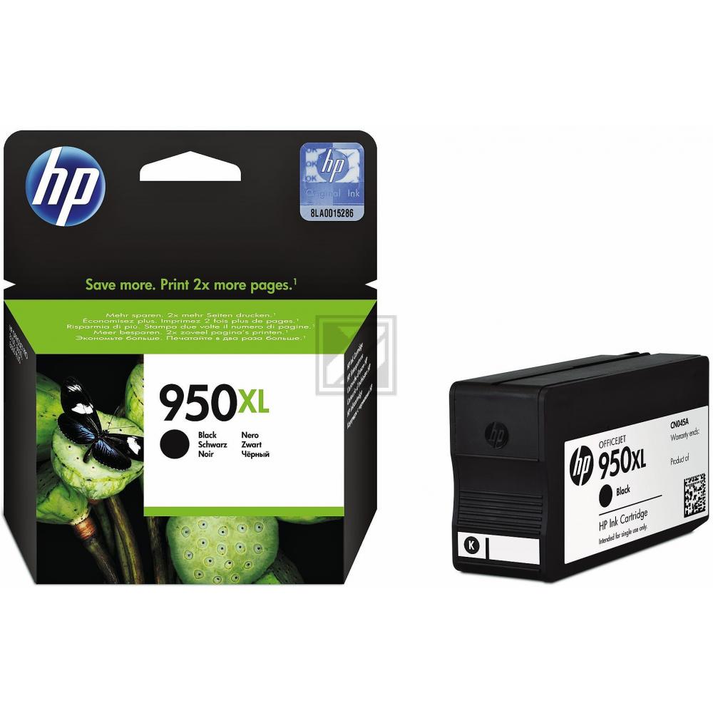 CN045AE // 950XL / schwarz / original HP Tintenpatrone schwarz / CN045AE / 2300 S. / 53.00 ml