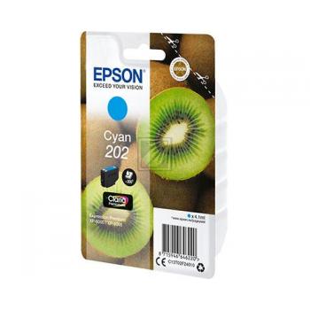 C13T02F24010 // 202 / original EPSON Tintenpatrone cyan / C13T02F24010 / 300 S. / 4.10 ml