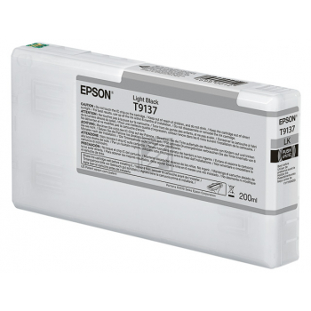 C13T913700 // T9137 / schwarz / original EPSON Tintenpatrone schwarz hell / C13T913700 / 200.00 ml