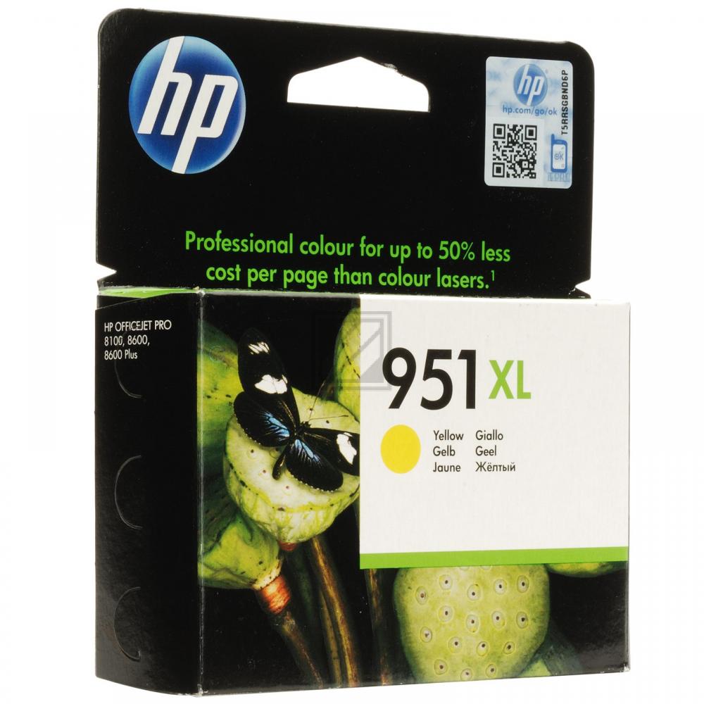 CN048AE // 951XL / gelb / original HP Tintenpatrone gelb / CN048AE / 1500 S. / 17.00 ml