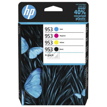 6ZC69AE // 953 / schwarz gelb cyan magenta / original HP Tintenpatrone MultiPack / 6ZC69AE