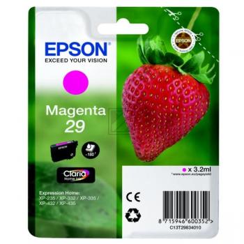 C13T29834012 // 29 / magenta / original EPSON Tintenpatrone magenta / C13T29834012 / 180 S. / 3.20 ml
