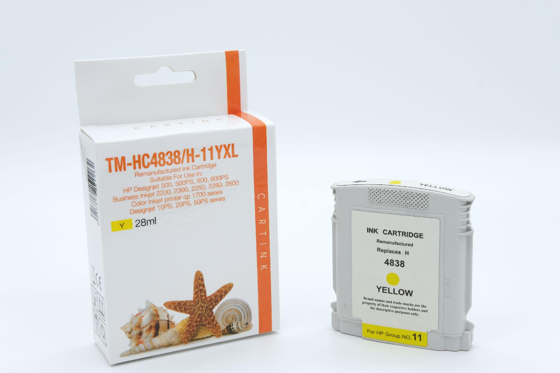Refill Tinte Yellow für HP / C4838A / 28ml