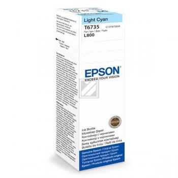 C13T67354A // T6735 / cyan / original EPSON Tintenflasche cyan hell / C13T67354A / 1800 S. / 70.00 ml