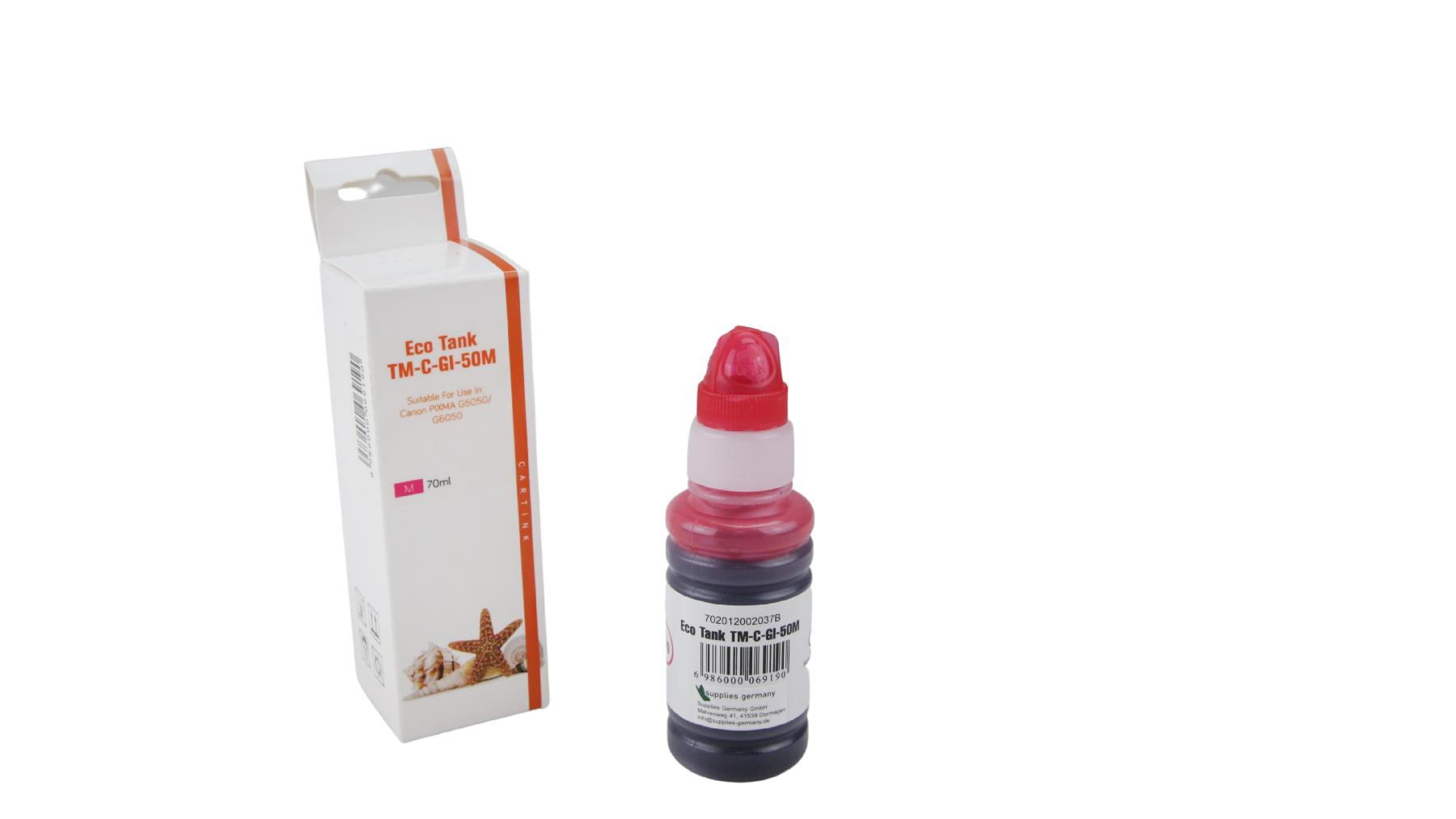 Alternativ GI50M Eco Tank Nachfüllflasche Magenta für Canon / 3404C001 / 70ml