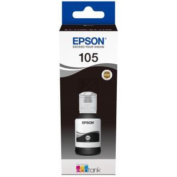C13T00Q140 // 105 / schwarz / original EPSON Tintenflasche schwarz / C13T00Q140 / 8000 S. / 140.00 ml