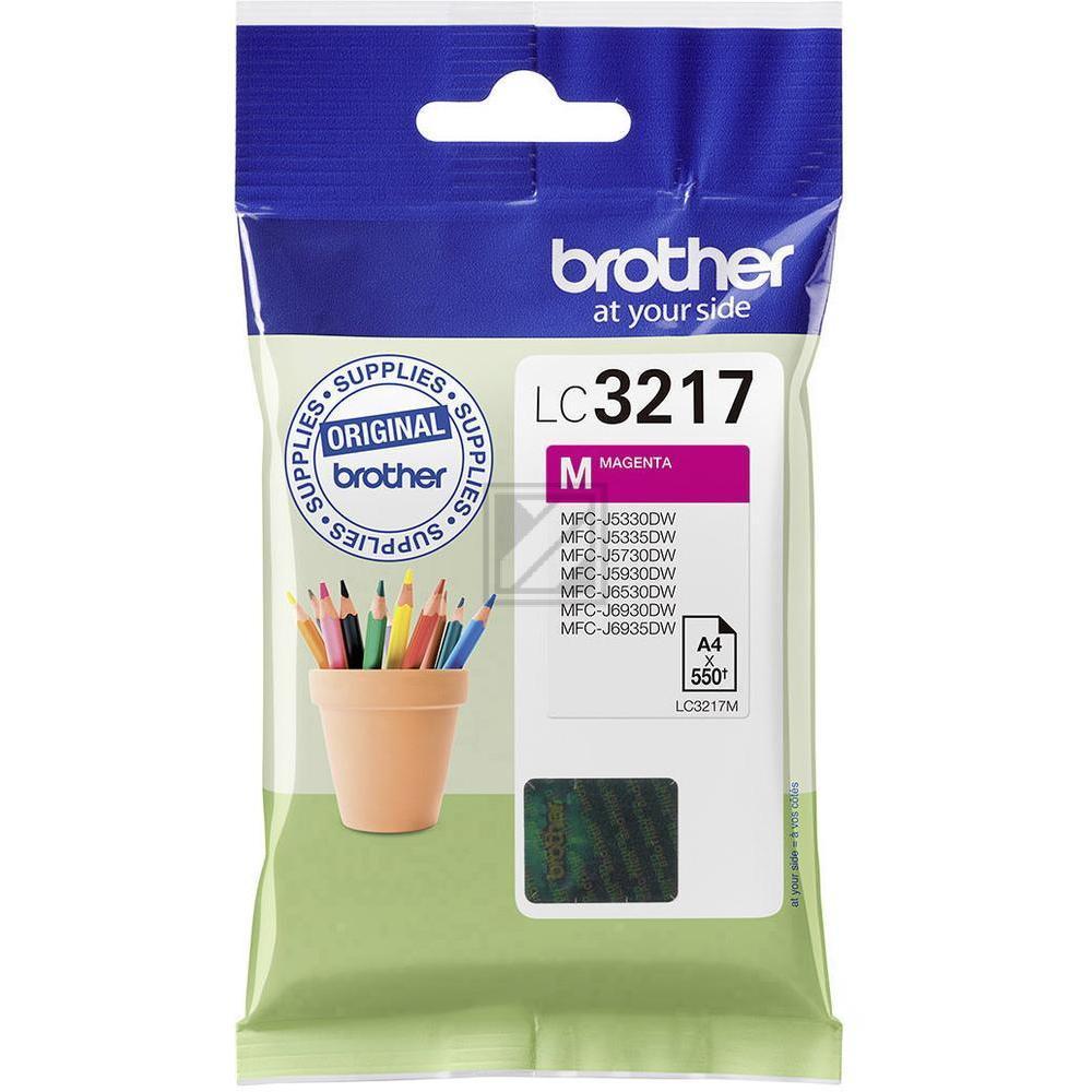 LC3217M / magenta / original BROTHER Tintenpatrone magenta / LC3217M / 550 S. / 9.00 ml