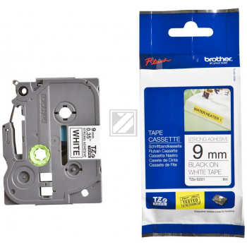 TZES221 / schwarz / original BROTHER PTouch Farbband / TZES221