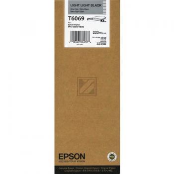 C13T606900 // T6069 / schwarz / original EPSON Tintenpatrone schwarz hell hell / C13T606900 / 220.00 ml
