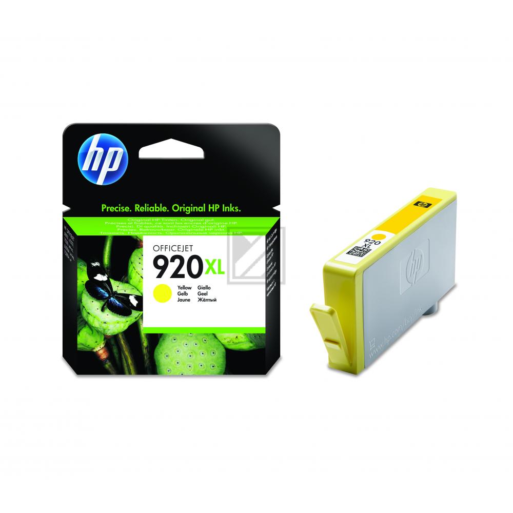 CD974AE // 920XL / gelb / original HP Tintenpatrone gelb / CD974AE / 700 S. / 6.00 ml