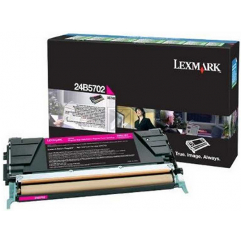 24B5702 / magenta / original LEXMARK Toner magenta / 24B5702 / 10000 S.