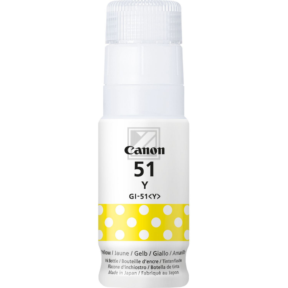 4548C001 // GI51Y / gelb / original CANON Tintenpatrone gelb / 4548C001 / 7700 S. / 70.00 ml