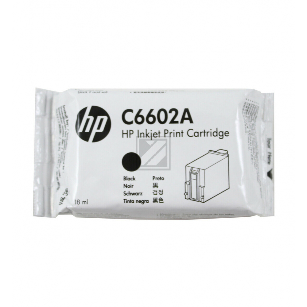 C6602A / schwarz / original HP Druckkopfpatrone schwarz / C6602A / 18.00 ml