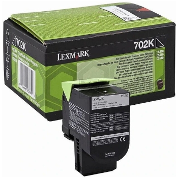 70C20K0 // 702K / schwarz / original LEXMARK Toner schwarz / 70C20K0 / 1000 S.