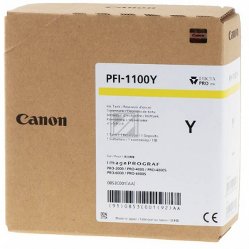 0853C001 // PFI1100Y / gelb / original CANON Tintenpatrone gelb / 0853C001 / 160.00 ml