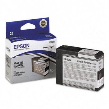 C13T580800 // T5808 / schwarz / original EPSON Tintenpatrone schwarz matt / C13T580800 / 80.00 ml