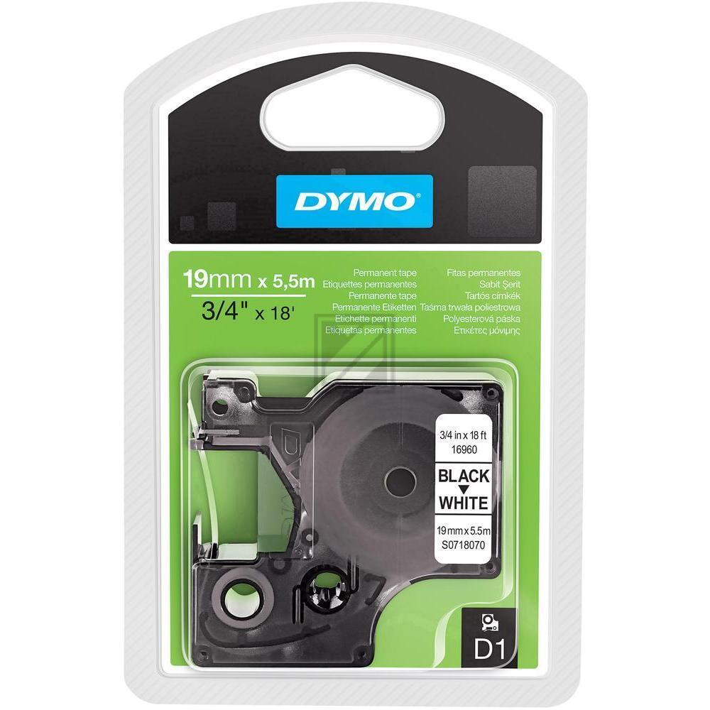 16960 // S0718070 / schwarz / original DYMO DirectLabelEtiketten / 16960