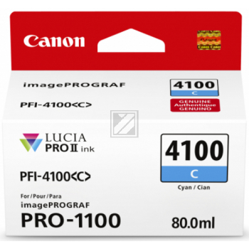 6778C001 // PFI4100C / cyan / original Canon Tinte / 6778C001 / 80.00 ml
