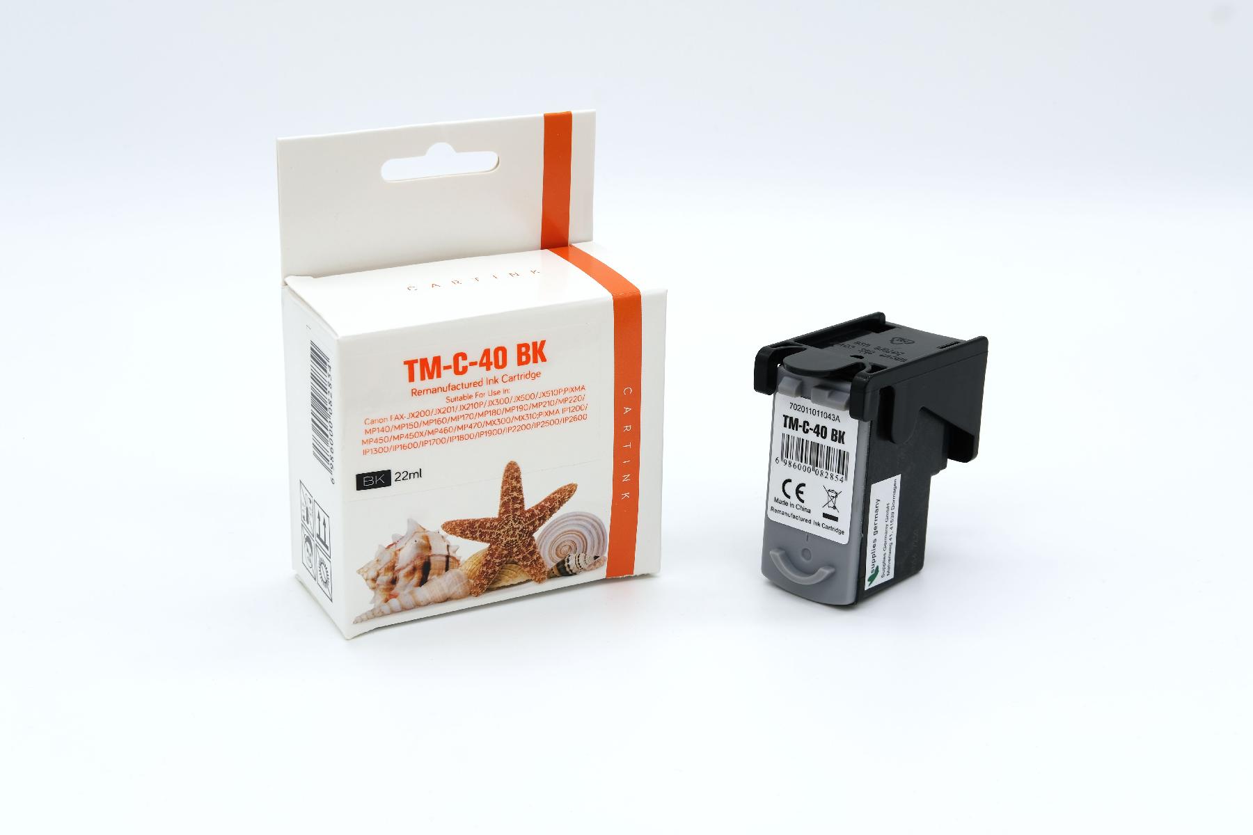 Refill Tinte Black für Canon / PG40/50 / 22ml
