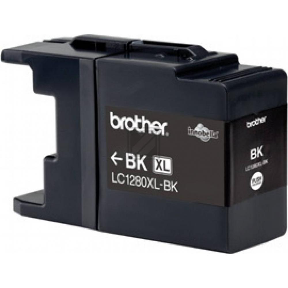 LC1280XLBK / schwarz / original BROTHER Tintenpatrone schwarz / LC1280XLBK / 2400 S. / 54,7 ml