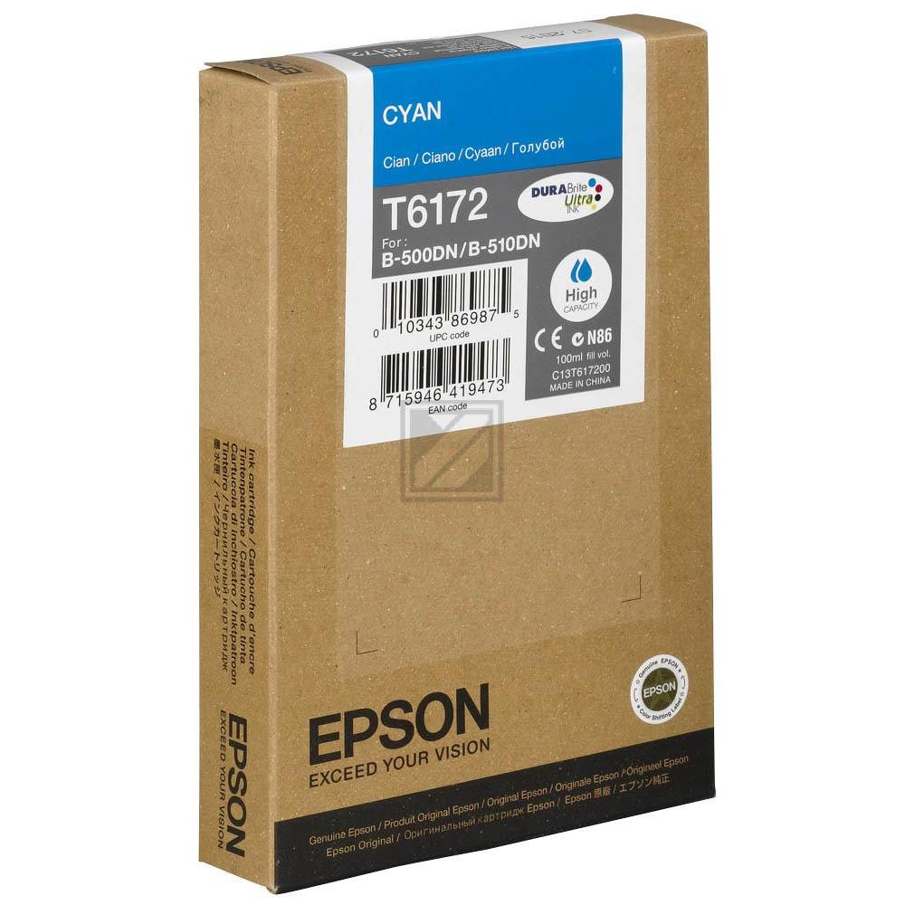 C13T617200 // T6172 / cyan / original EPSON Tintenpatrone cyan / C13T617200 / 7000 S. / 100.00 ml