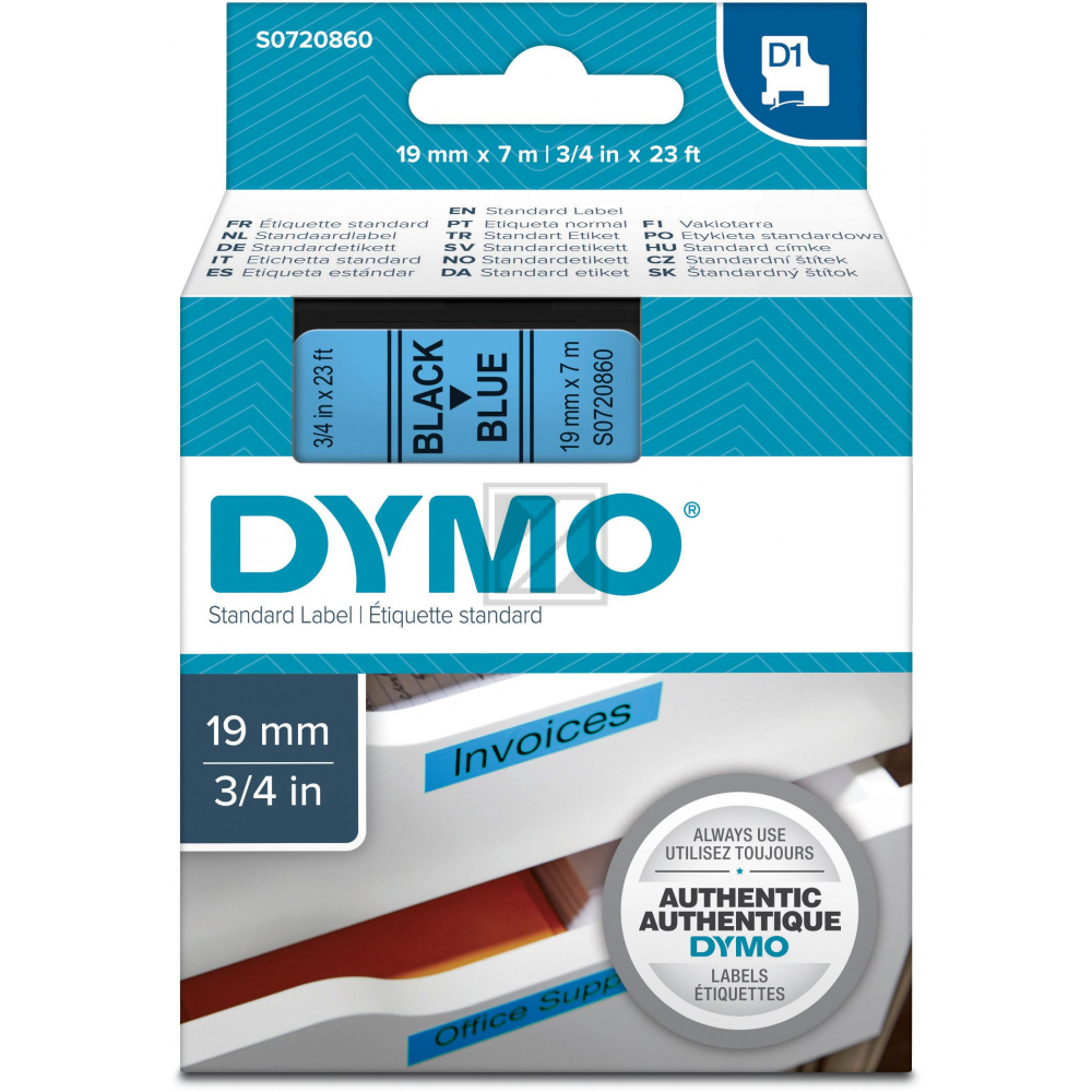 45806 // S0720860 / schwarz / original DYMO DirectLabelEtiketten / 45806