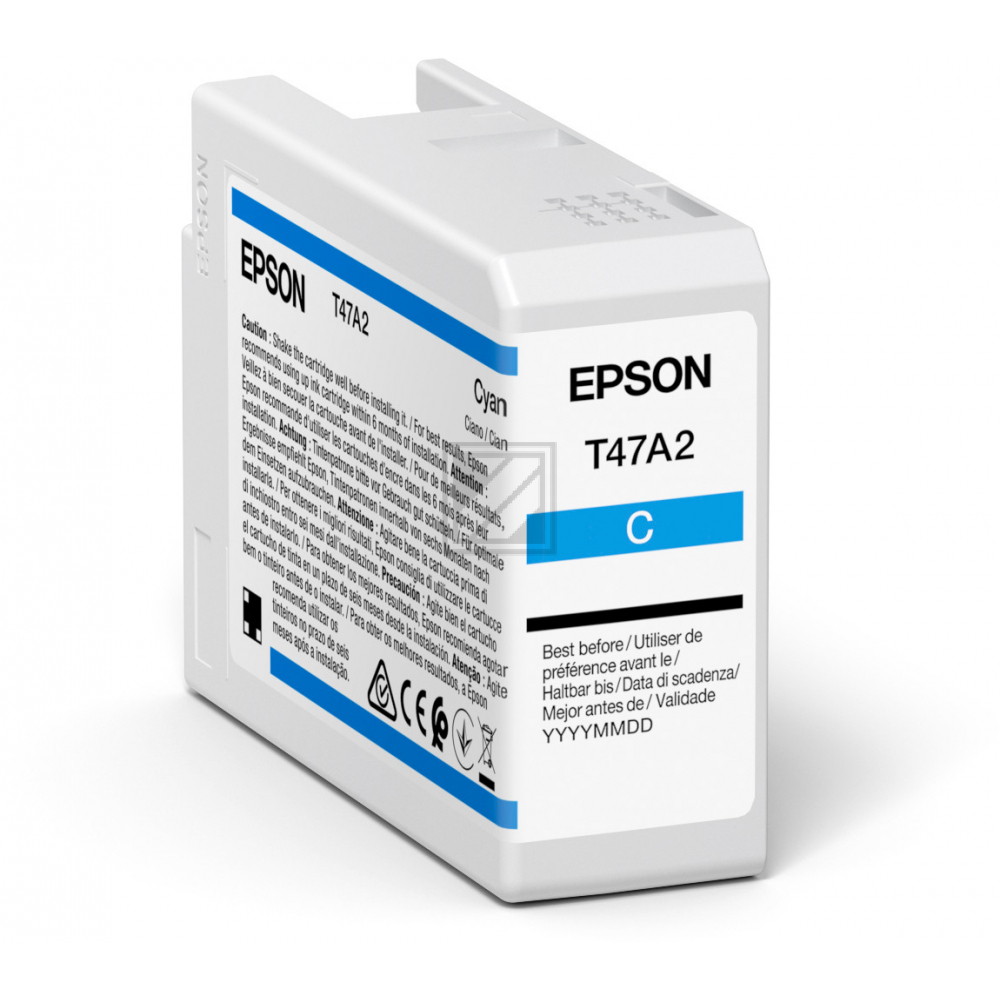 C13T47A200 // T47A2 / original EPSON Tintenpatrone cyan / C13T47A200 / 50.00 ml