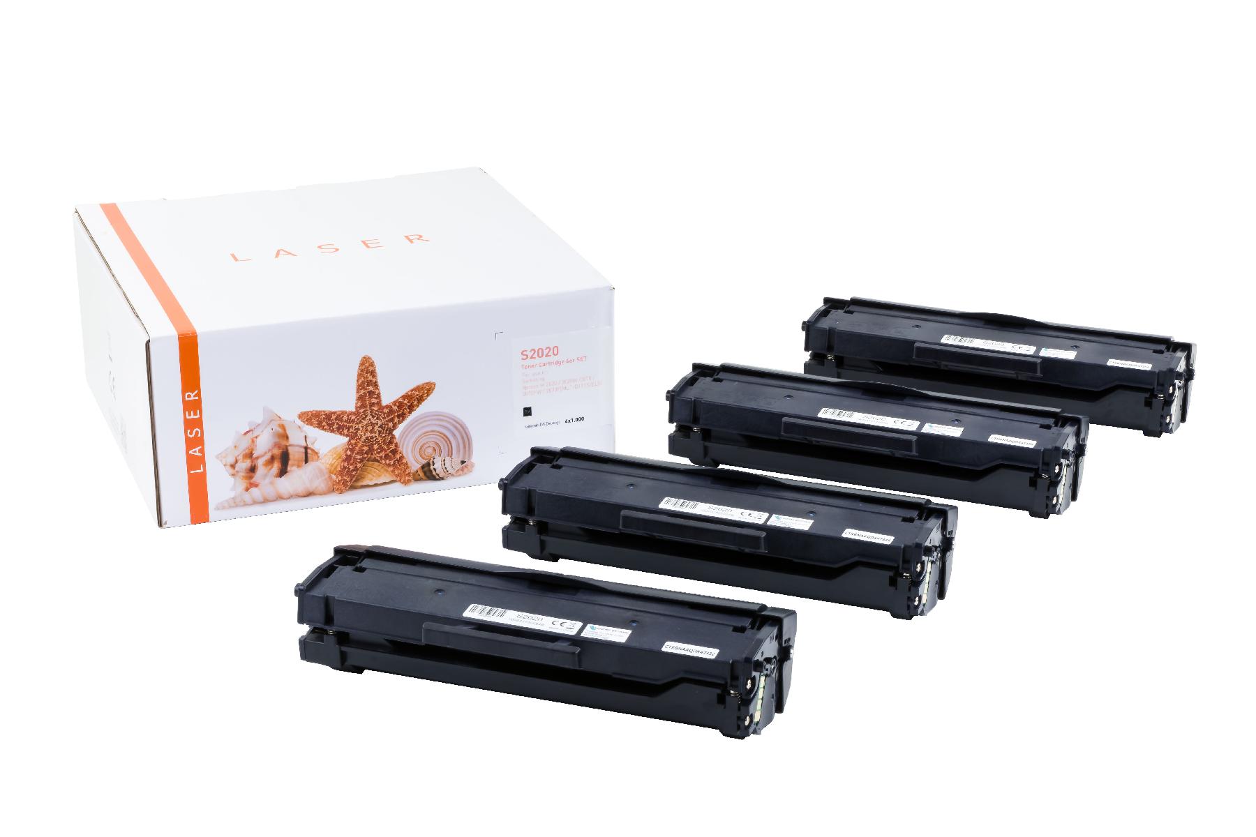 Alternativ Toner Black für Samsun / MLTD111S/ELS / 4x1.000 Seiten