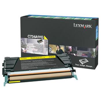 C734A1YG / gelb / original LEXMARK Toner gelb / C734A1YG / 6000 S.
