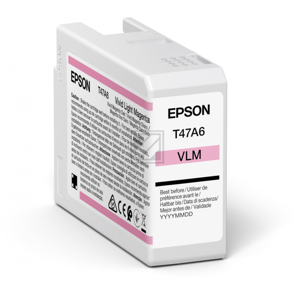 C13T47A600 // T47A6 / original EPSON Tintenpatrone magenta hell / C13T47A600 / 50.00 ml