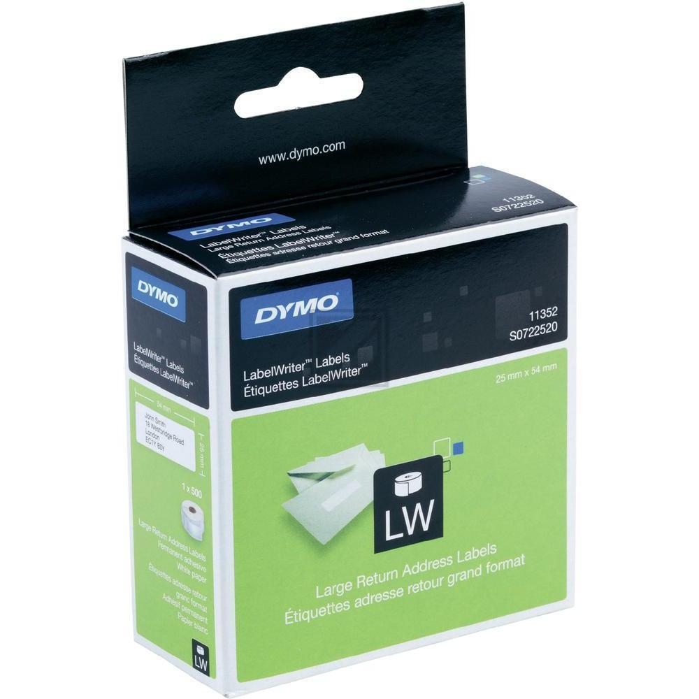 11352 // S0722520 / original DYMO DirectLabelEtiketten / 11352 / 500 S.