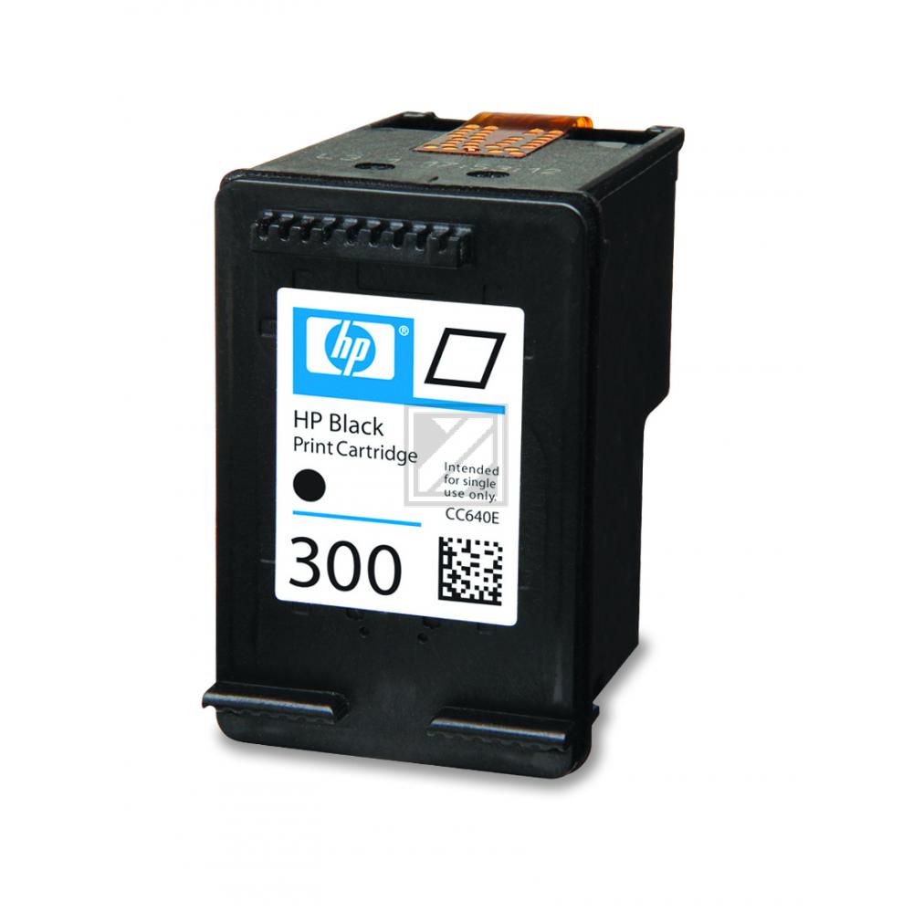 CC640EE // 300 / schwarz / original HP Druckkopfpatrone schwarz / CC640EE / 200 S. / 4.00 ml