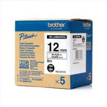 HGE231V5 / schwarz / original BROTHER PTouch Farbband / HGE231V5