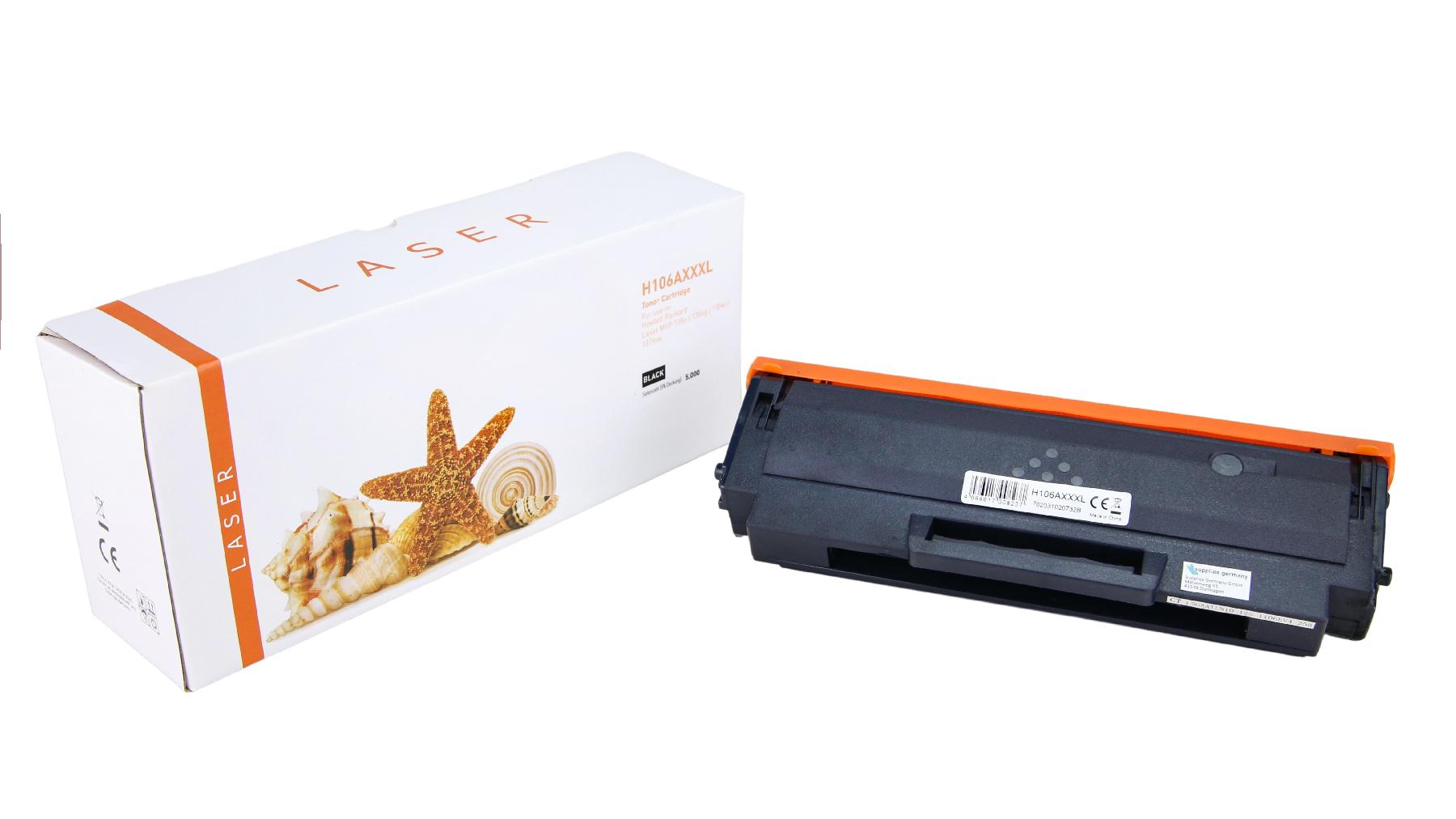 Alternativ Toner Black für HP / W1106A / 5.000 Seiten