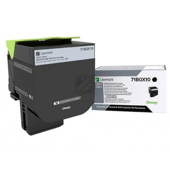 71B0X10 / schwarz / original LEXMARK Toner schwarz / 71B0X10 / 8000 S.