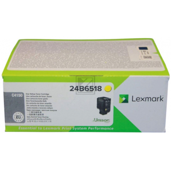 24B6518 / gelb / original LEXMARK Toner gelb / 24B6518 / 10000 S.