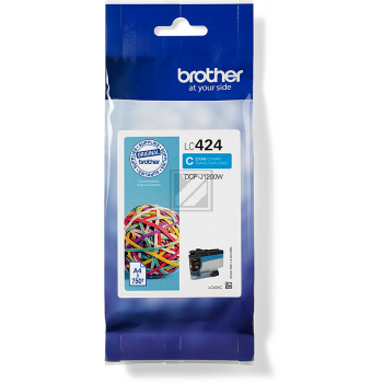 LC424C / cyan / original BROTHER Tintenpatrone cyan / LC424C / 750 S.