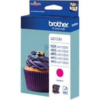 LC123M / magenta / original BROTHER Tintenpatrone magenta / LC123M / 600 S. / 5.90 ml
