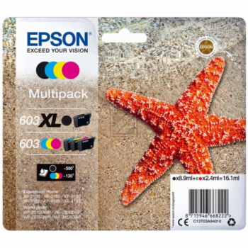 C13T03A94010 // 603XL603 / schwarz / original EPSON Tintenpatrone MultiPack / C13T03A94010